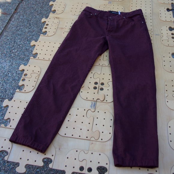 Kiton Aubergine Slim Denim Jeans Made In Italy Men's Size 34 - Picture 2 of 13